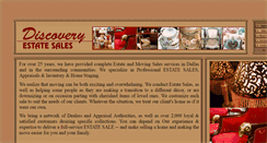 Desktop Screenshot of discoveryestatesales.com